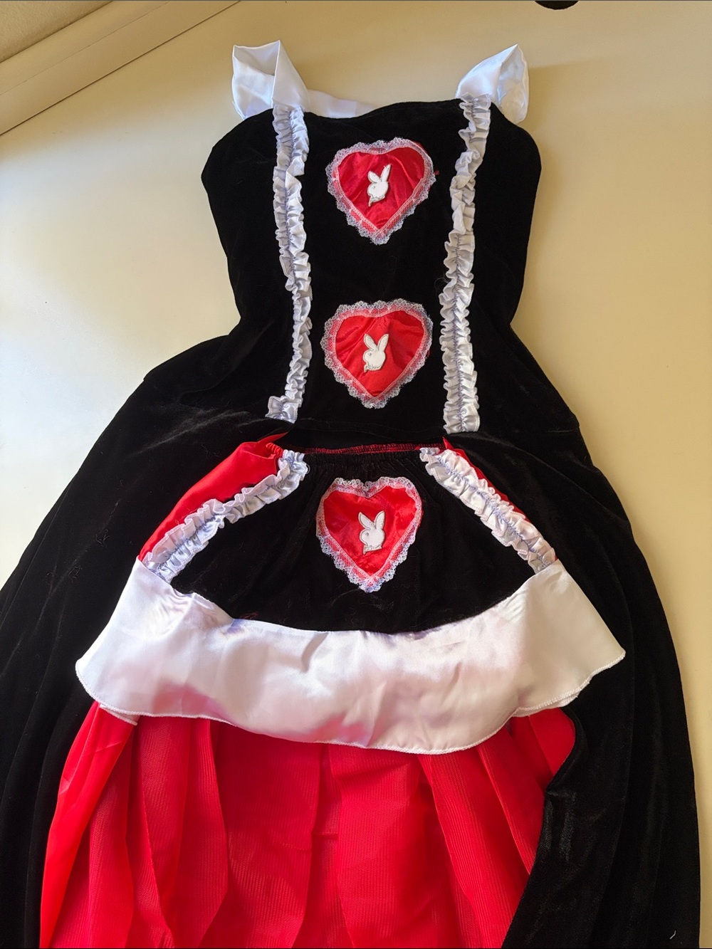 Vintage 2000s Playboy Queen of Hearts Halloween costume